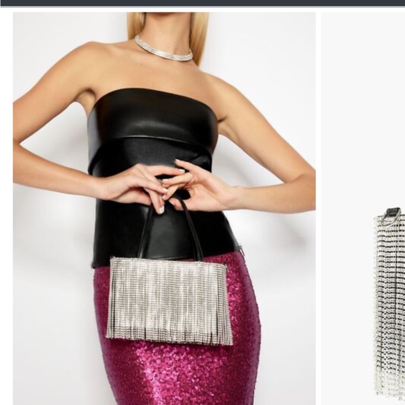 Forever 21 Fringe Rhinestone bag - Picture 4 of 8